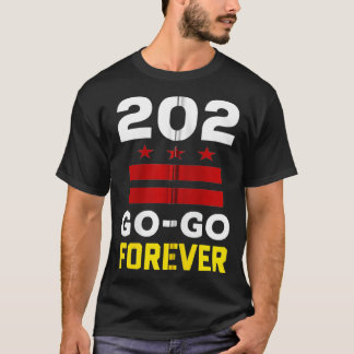 Stilvolle Washington DC, 202 GoGo Music Forever Ge T-Shirt