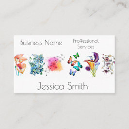 Stilvolle Watercolor Floral Consult Services Terminkarte