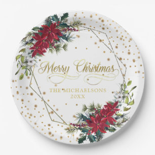 Stilvolle Weihnachten Pappteller