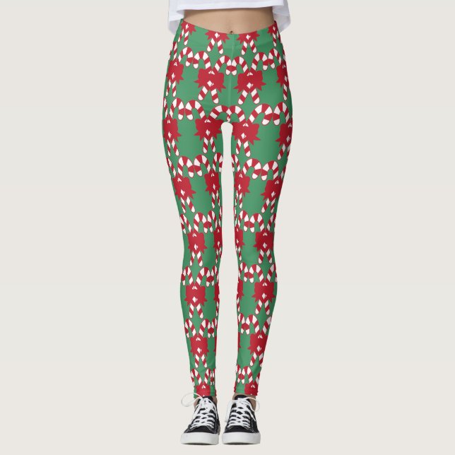 Stilvolle Weihnachts-Leggings Leggings (Vorderseite)