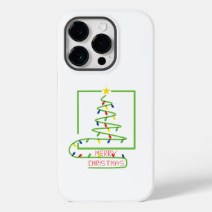 Stilvolle Weihnachtsbaum mit Glühbirnen Case-Mate iPhone 14 Pro Hülle