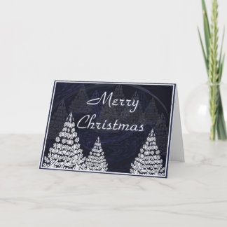 Stilvolle Weihnachtsbäume Feiertagskarte