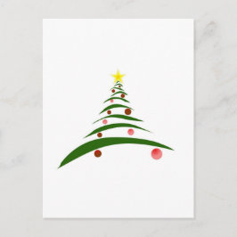 Stilvolle Weihnachtsbaume Feiertagspostkarte