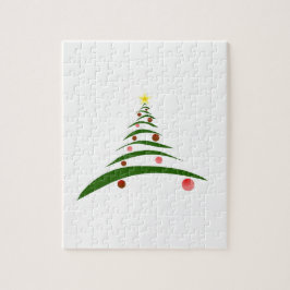 Stilvolle Weihnachtsbaume Puzzle