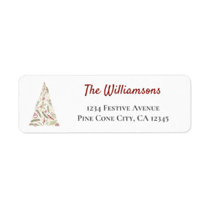 Stilvolle Weihnachtsbaumfolien und Winterberries
