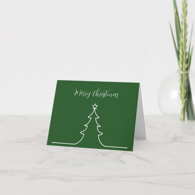 Stilvolle Weihnachtsgeschäftskarten (Vorderseite)