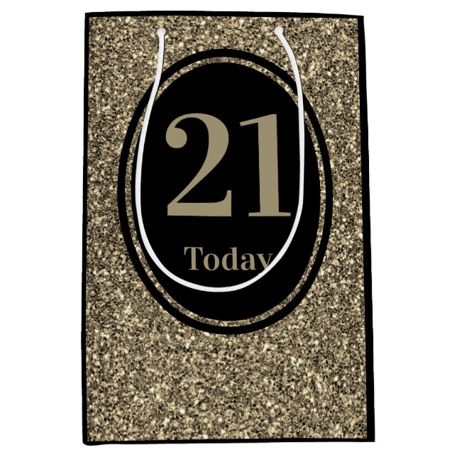 Stilvolle Weihnachtsgeschenktasche 21. Mittlere Geschenktüte (Vorderseite)