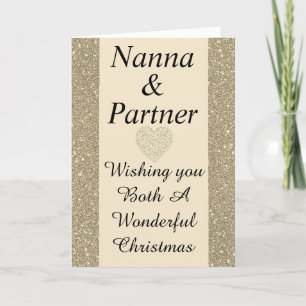 Stilvolle Weihnachtskarte für Nanna & Partner Feiertagskarte