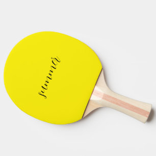 Stilvolle weiße Tasche mit gelbem "Summer" Tischtennis Schläger