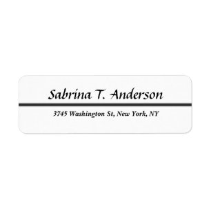 Stilvolle White Beruflich Elegante Script Moderne