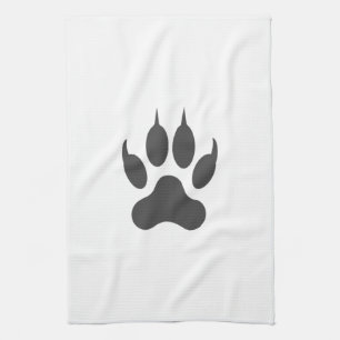 Stilvolle White Black Animal Lion Tiger Paw Geschirrtuch