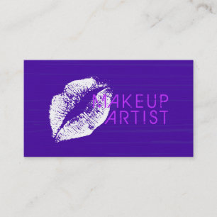 Stilvolle White Lips Makeup Artist Salon #8 Visitenkarte
