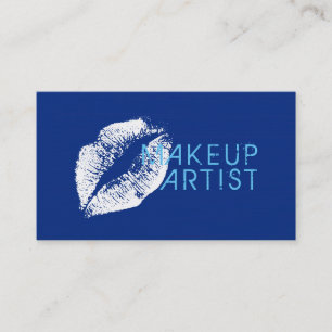 Stilvolle White Lips Makeup Artist Salon #9 Visitenkarte