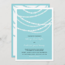 Stilvolle Winter Glitzern Glow Wedding 2in1 Einlad