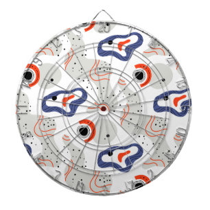 Stilvolle Wirbel und Abstrakte Curbs Muster Dartscheibe