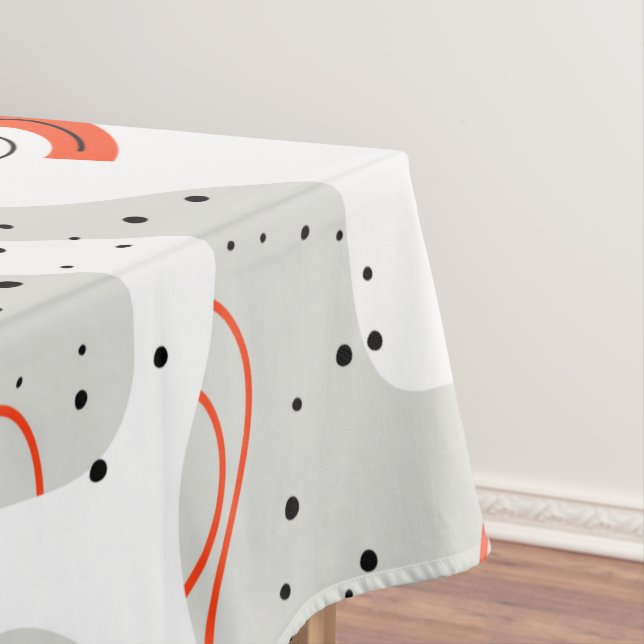 Stilvolle Wirbel und Abstrakte Curbs Muster Tischdecke (Beispiel)