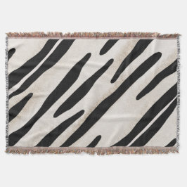 Stilvolle Zebra Print Throw Decke Koordination