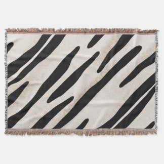 Stilvolle Zebra Print Throw Decke Koordination