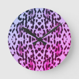 Stilvolle Zeit für Tierdruck Runde Wanduhr