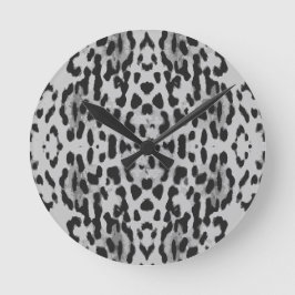 Stilvolle Zeit für Tierdruck Runde Wanduhr