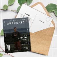 Stilvolle Zeitschrift Cover Foto Graduate Ankündig