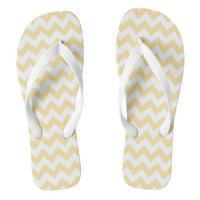 Stilvolle Zickzack Gemusterte Flip Flops (Fußbett)