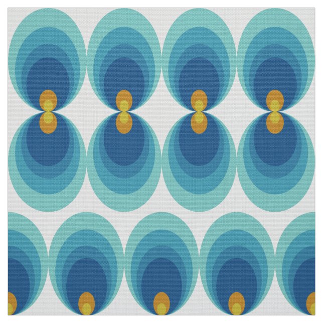 stilvoller 70er 60er Retro Mod-Stoff Stoff (Muster)