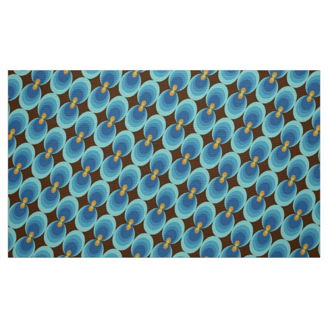 stilvoller 70er 60er Retro Mod-Stoff Stoff (Fat Quarter (45,7 x 55,9 cm))