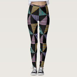 Stilvoller abstrakter geometrischer Druck – modern Leggings