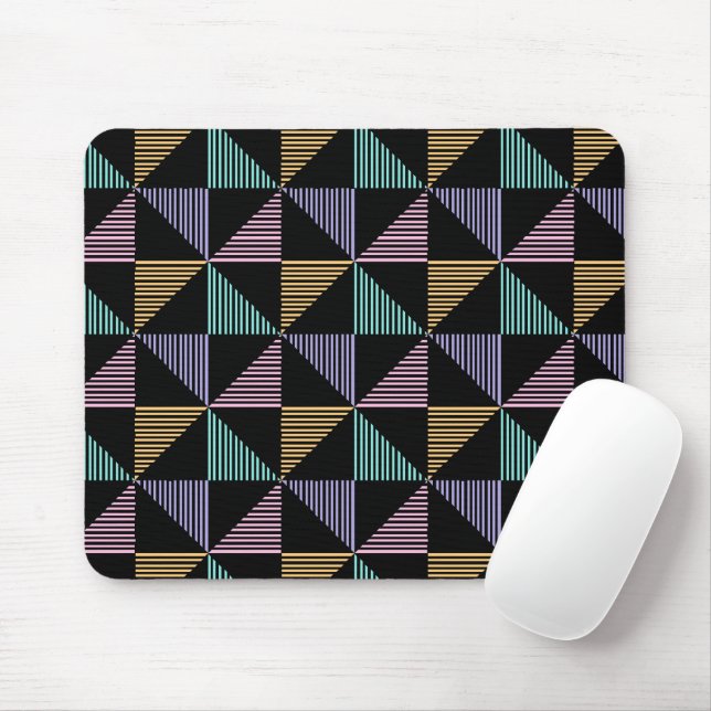 Stilvoller abstrakter geometrischer Druck – modern Mousepad (Mit Mouse)