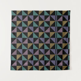Stilvoller abstrakter geometrischer Druck – modern Wandteppich