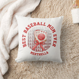 Stilvoller BASEBALL MAMA Individuelle Name Kissen
