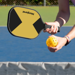 Stilvoller benutzerdefinierter Name Metallic Gold Pickleball Schläger