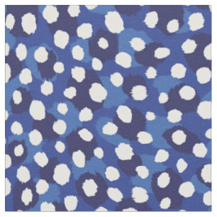 Stilvoller blauer und weißer Cheetah-Druck mit Tup Stoff