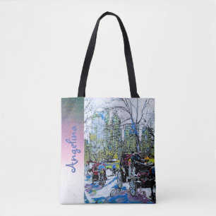 Stilvoller Central Park NYC Print Blush Individuel