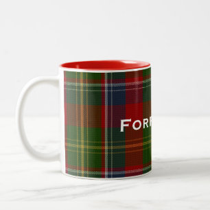 Stilvoller Clan Forrester Tartan-karierte Tasse