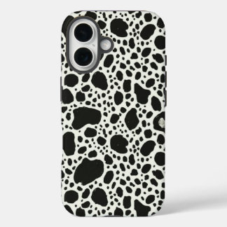 Stilvoller Dalmatiner-Tupfen-Handy-Schutz iPhone 16 Hülle