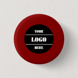Stilvoller dunkelroter anpassbarer runder Pinback- Button