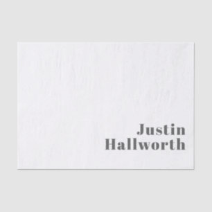 Stilvoller editierbarer Retro-Modern-Text Grau Seidenpapier