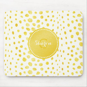 Stilvoller falscher Gold-Glitter-Cheetah-Druck-Mon Mousepad