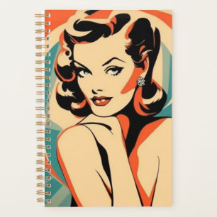 Stilvoller Fashion Vintage Poster Art Planner Planer