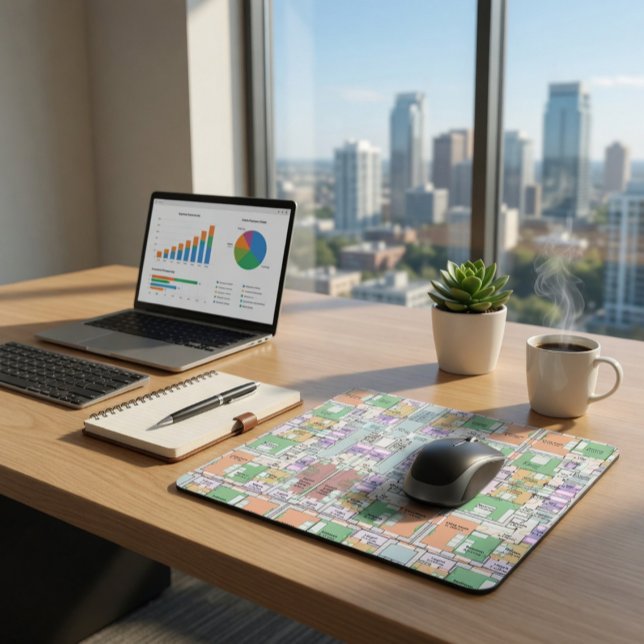 Stilvoller & Funktionaler Bauplan Mousepad (Von Creator hochgeladen)