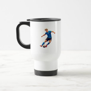 Stilvoller Fußball-Fan-Kaffeebecher Reisebecher