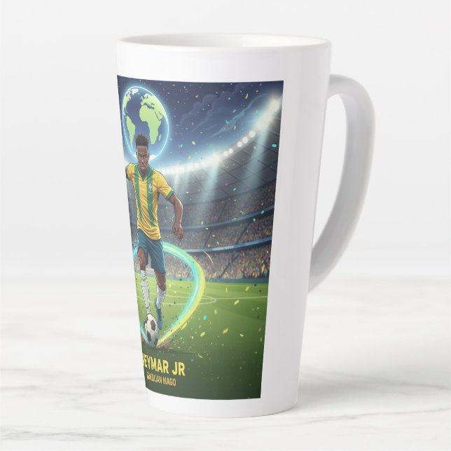 Stilvoller Fußballfan-Kaffeebecher Milchtasse (Rechte Ecke)