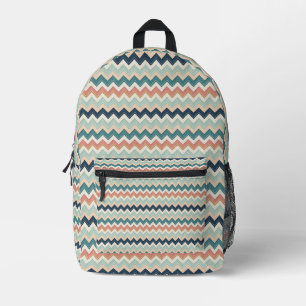 Stilvoller gedruckter Chevron-Rucksack für den täg Bedruckter Rucksack