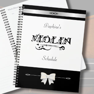 Stilvoller Geigen-Schüler-Stundenplan-Organizer Planer