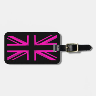 Stilvoller Gepäckanhänger rosa schwarzer