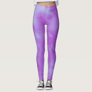 Stilvoller Gewitterwolken-Effekt Lila Leggings