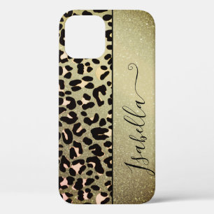 Stilvoller Gold Glitzer Golden Animal Print Custom Case-Mate iPhone Hülle
