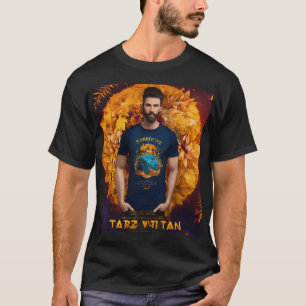 Stilvoller grafischer T - Shirt mit feinem Design